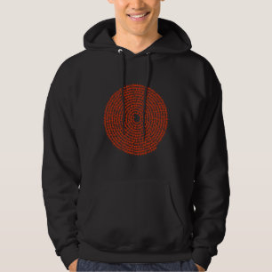 Spiral Mala  Hare Krishna Hare Ram Mantra Hoodie