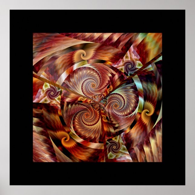 Spiral Mandala Poster (Front)