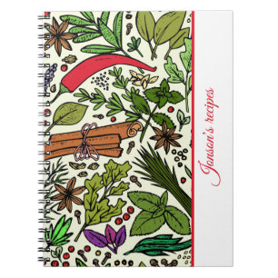 Spiral motif nom de cuisine Carnet photo Spiral