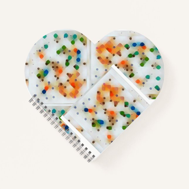 Spiral Notebook 8.5" x 8.5" Heart (Front)