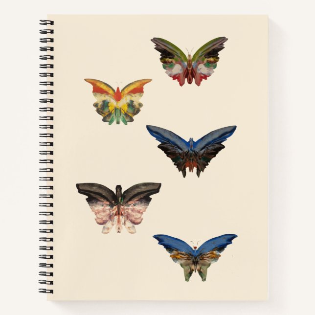 Spiral Notebook, Albert Bierstadt's Butterflies Notebook (Front)