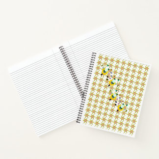 Spiral Notebook Bees Lined