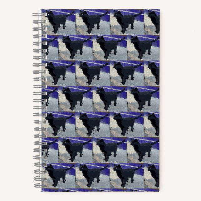 Spiral Notebook Black Cat (Front)