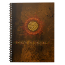 Spiral Notebook Book of Shadows, Medallion Design