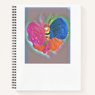 Spiral Notebook Butterfly Lined