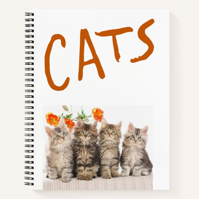 Spiral Notebook Cat (Front)