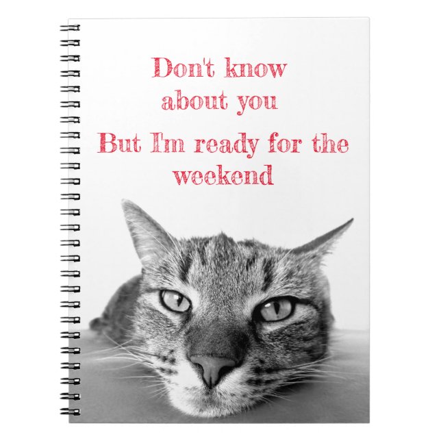 Spiral Notebook-Cat Notebook (Front)
