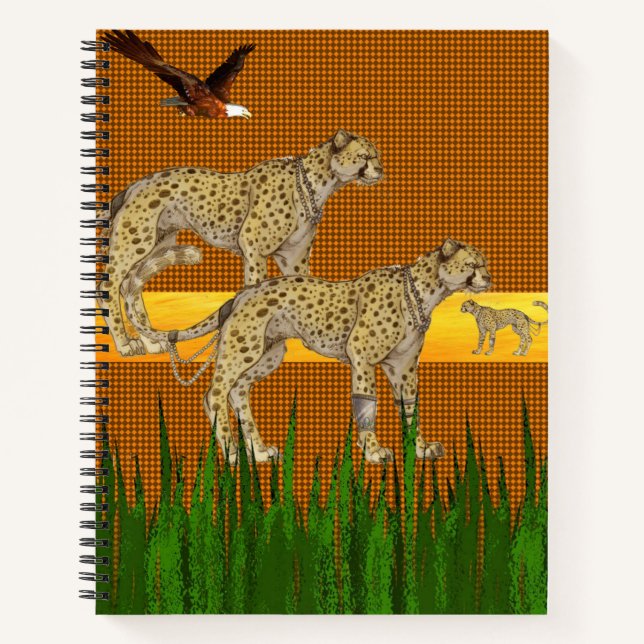 Spiral Notebook Cheetah (Front)