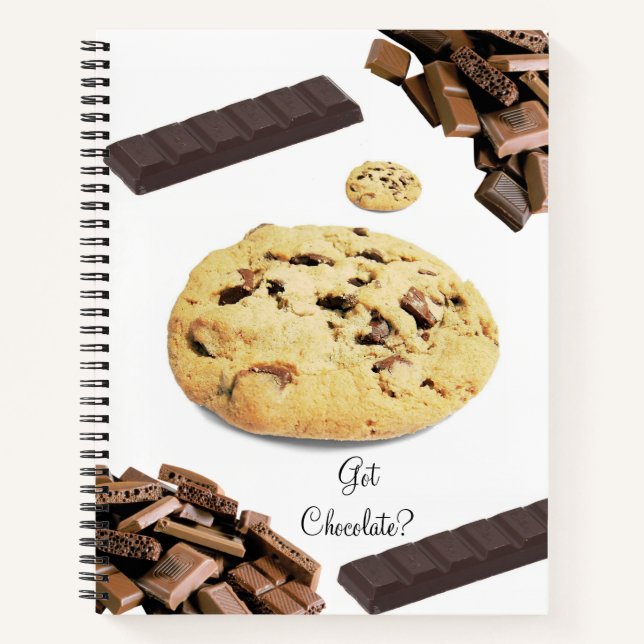 Spiral Notebook Chocolate Chip Cookie (Front)