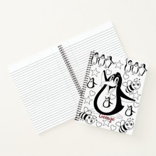 Spiral Notebook Colouring Penguin