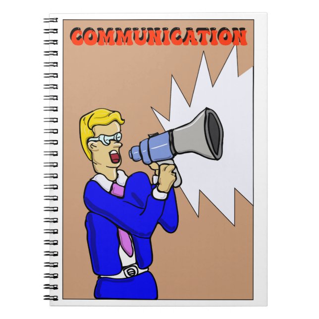 Spiral notebook- communication(Caderno-comunicado) Notebook (Front)
