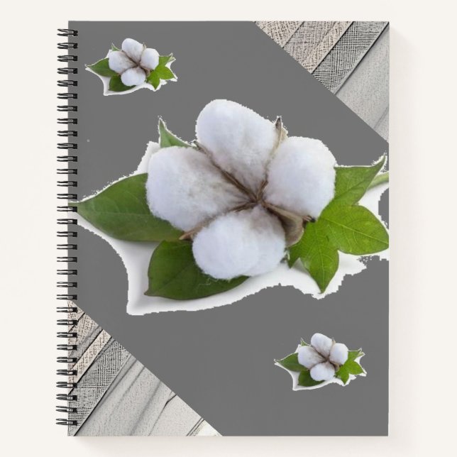 Spiral Notebook Cotton Grey (Front)