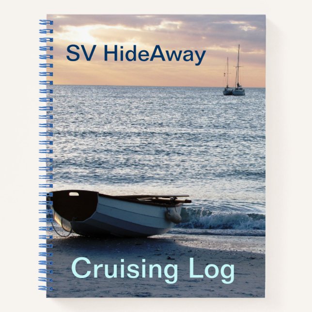 Spiral Notebook Cruising Sailing Hideaway (Front)