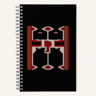 Spiral Notebook Design inspired by art from Borneo