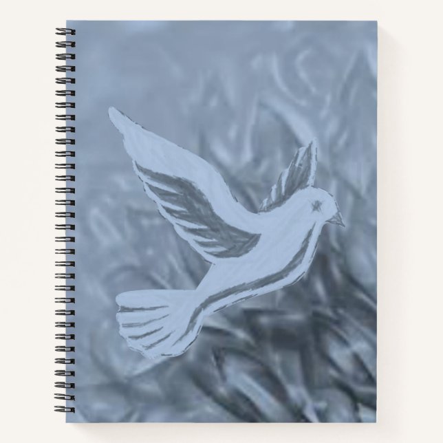 Spiral Notebook Dove (Front)