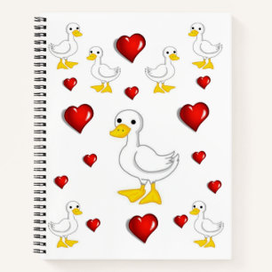 Spiral Notebook Duck