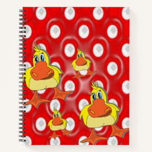 Spiral Notebook Duck