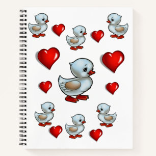 Spiral Notebook Duck