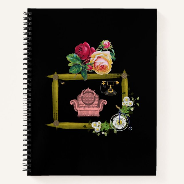 Spiral Notebook Floral (Front)