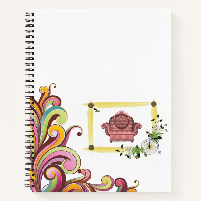 Spiral Notebook Floral (Front)