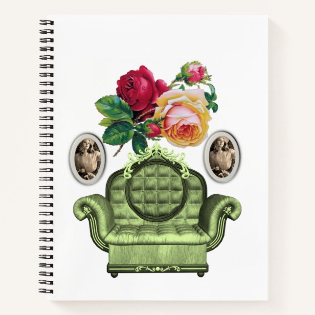 Spiral Notebook Floral (Front)