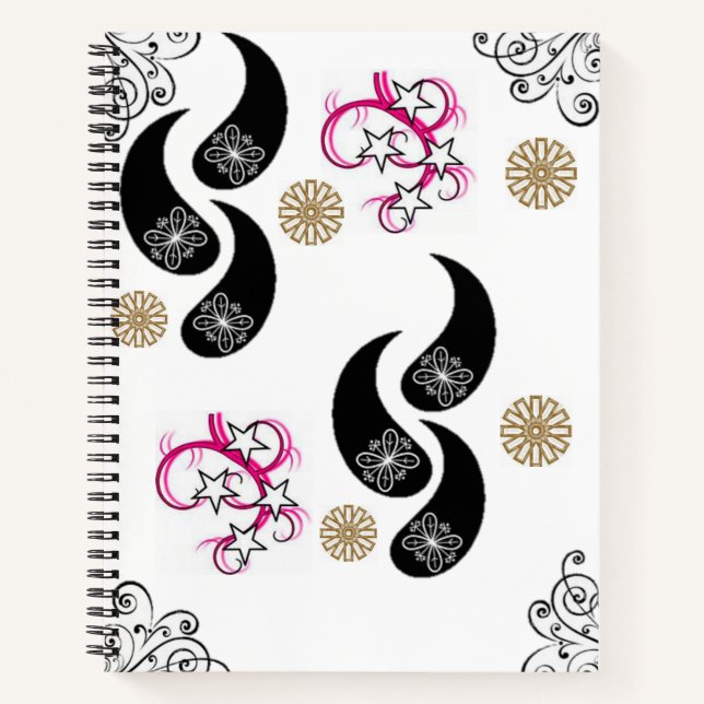 Spiral Notebook Floral (Front)
