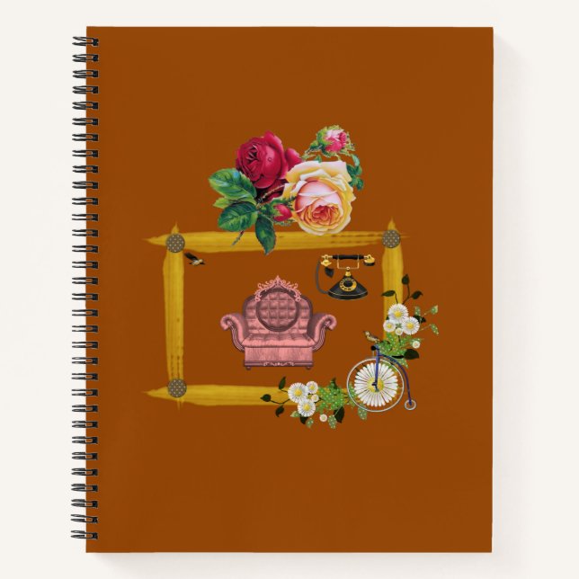 Spiral Notebook Floral (Front)