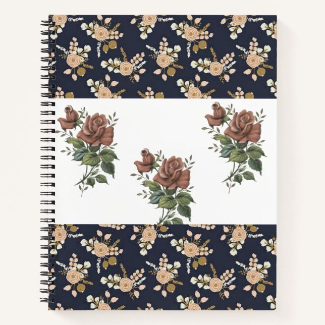 Spiral Notebook Floral (Front)
