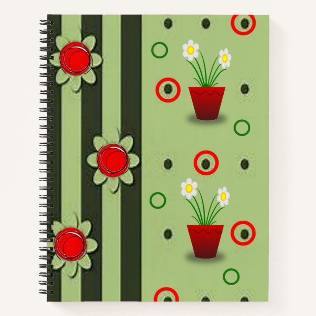 Spiral Notebook Floral (Front)