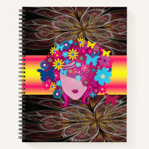Spiral Notebook Floral