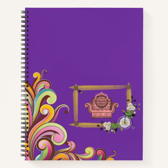 Spiral Notebook Floral (Front)