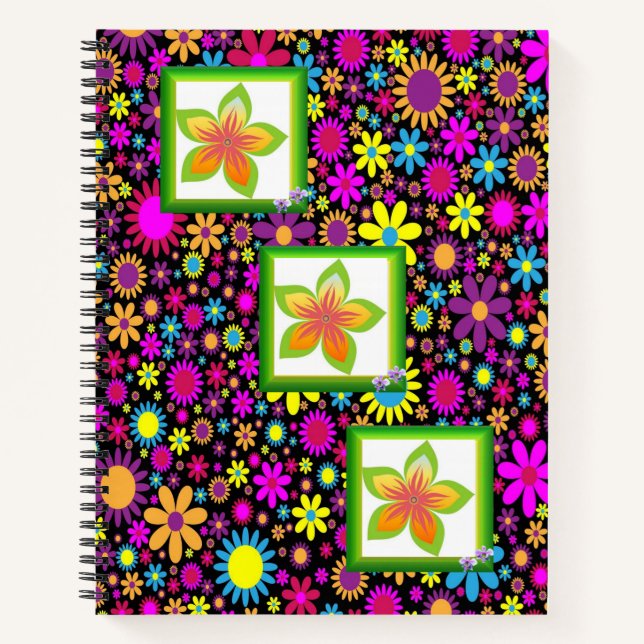 Spiral Notebook Floral (Front)