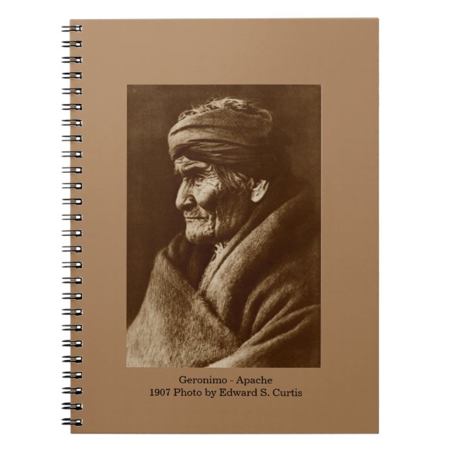 Spiral Notebook  Geronimo  by Edward S. Curtis (Front)