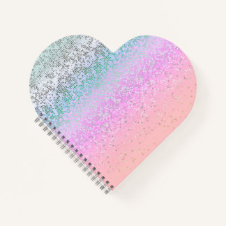 Spiral Notebook Glitter Star Dust
