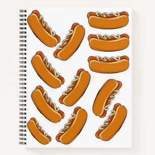 Spiral Notebook Hotdog