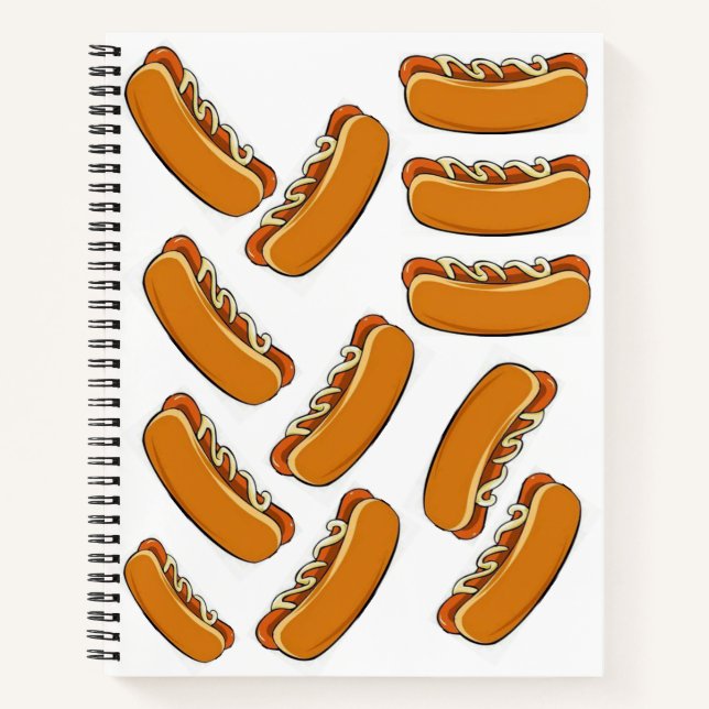 Spiral Notebook Hotdog (Front)