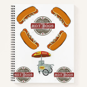 Spiral Notebook Hotdog
