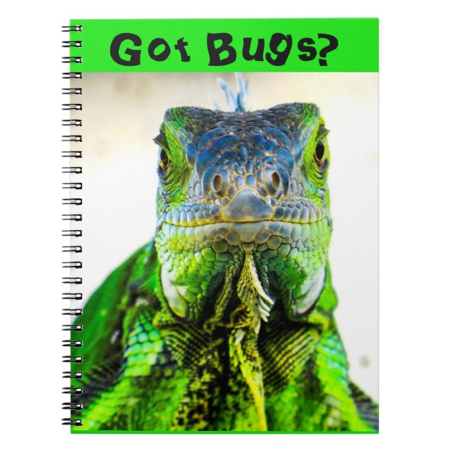 Spiral Notebook Iguana Write? (Front)