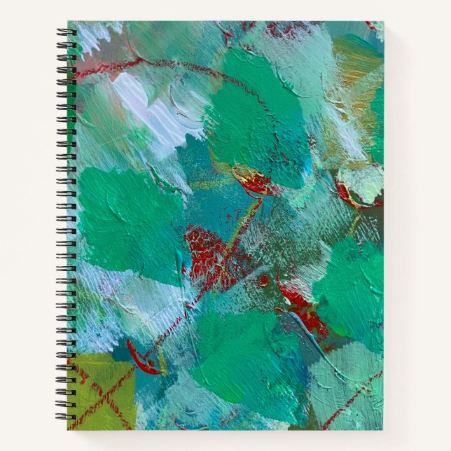 Spiral Notebook in Marble Design (Front)