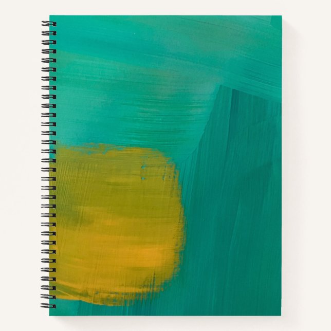 Spiral Notebook in Misty Sun Design (Front)