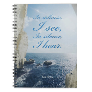 Spiral Notebook "In Stillness" 6.5"x8.75"