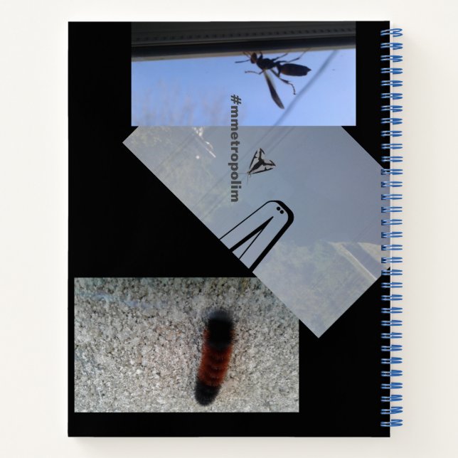 Spiral Notebook/INSECTS/MMETROPOLIM DESIGN Noteboo Notebook (Back)