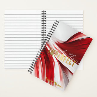 Spiral Notebook/Journal Red and White Notebook