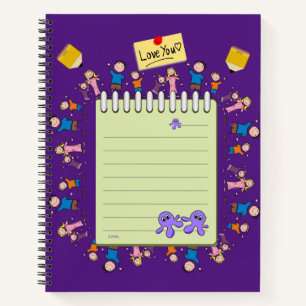 Spiral Notebook Kids Octopus