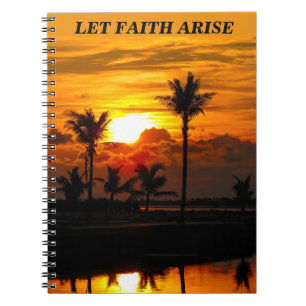 Spiral Notebook Let Faith Arise Reflection