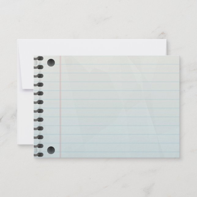 Spiral Notebook Lined Paper (Front)