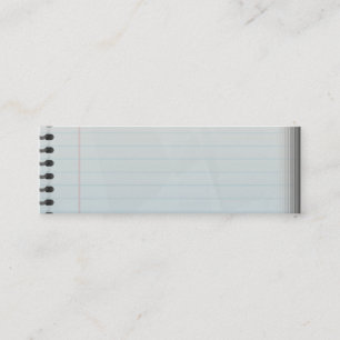 Spiral Notebook Lined Paper Mini Business Card