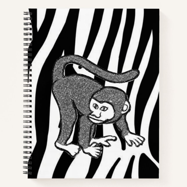 Spiral Notebook Monkey (Front)