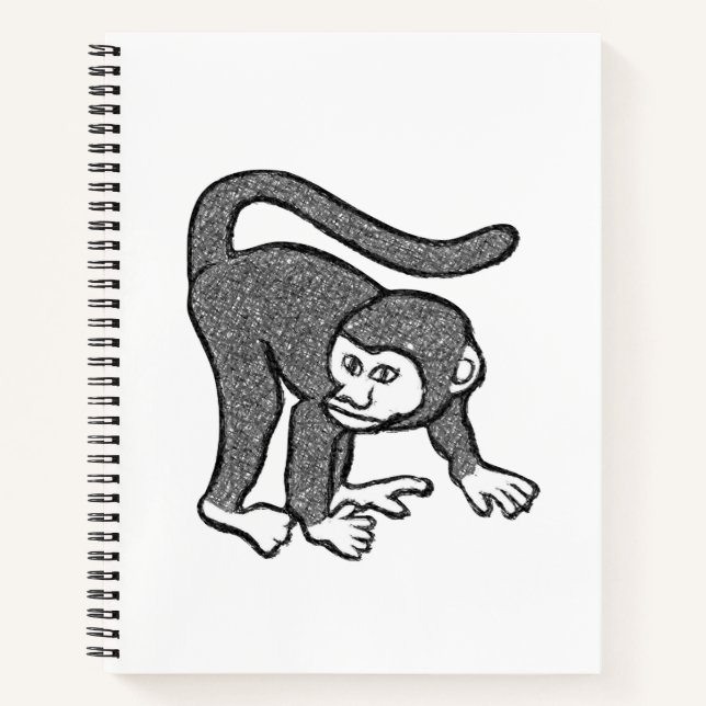 Spiral Notebook Monkey (Front)