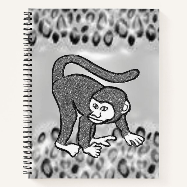 Spiral Notebook Monkey (Front)
